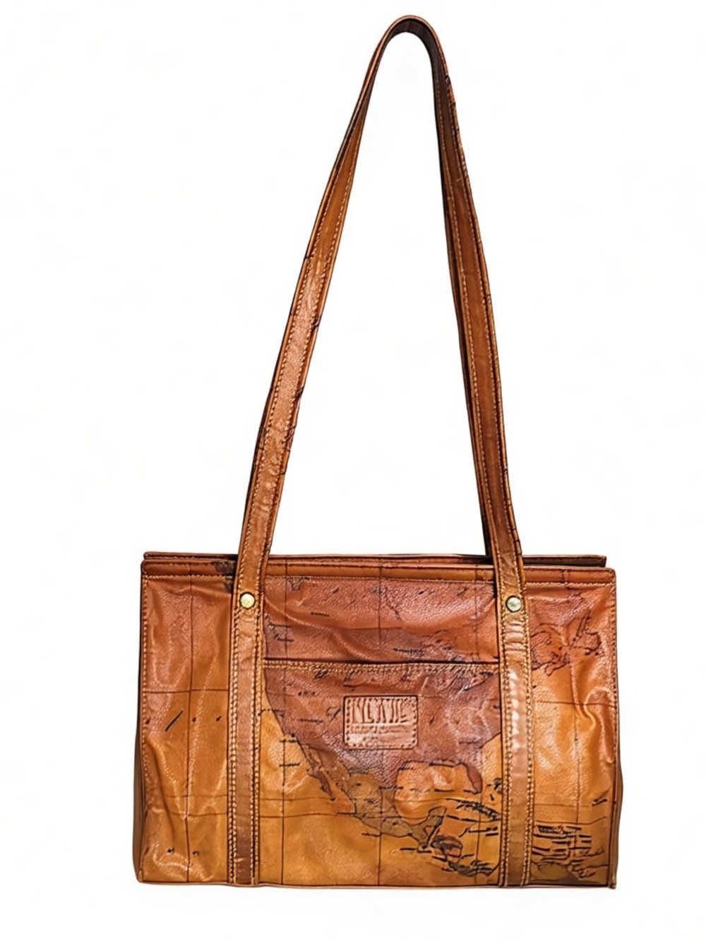 Alviero Martini shoulder tote bag in cognac